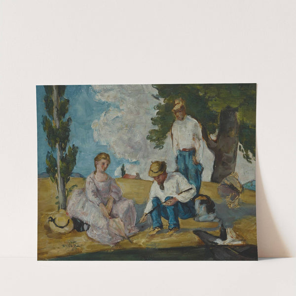 Picnic on a Riverbank (1873–74) by Paul Cézanne