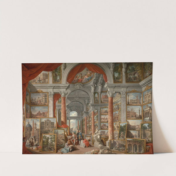 Picture Gallery with Views of Modern Rome by Giovanni Paolo Panini