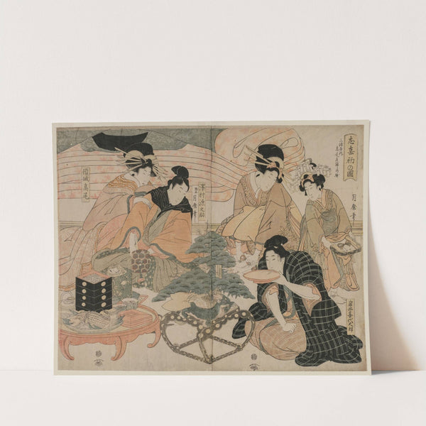 Picture of the First Visit to the Pleasure Quarters by Kitagawa Tsukimaro