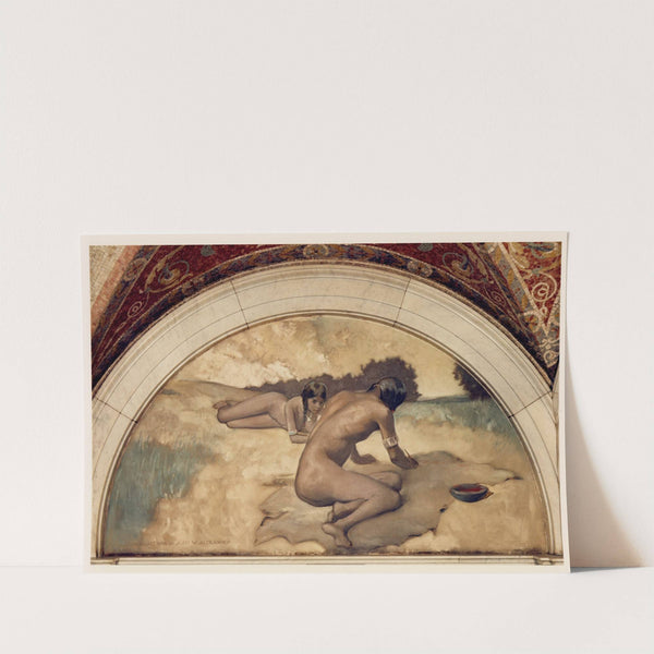 Picture Writing mural in Evolution of the Book series by John White Alexander