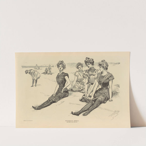 Picturesque America. Anywhere along the coast (1893-1900) by Charles Dana Gibson