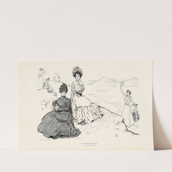 Picturesque America – Anywhere in the mountains (1900) by Charles Dana Gibson