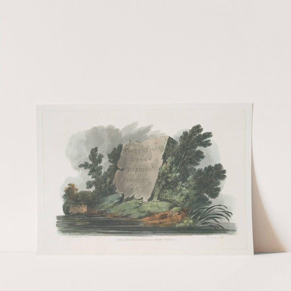 Picturesque views of American scenery - Title page by Joshua Shaw