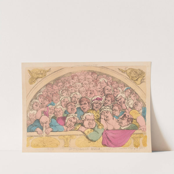 Pidgeon Hole. A convent garden contrivance to coop up the gods by Thomas Rowlandson