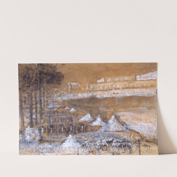 Pièce d’eau des Suisses à Versailles (1871) by Pierre Puvis de Chavannes