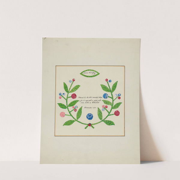 Pieced Autograph Quilt (1 Piece) by Cornelius Christoffels and Margaret Linsley