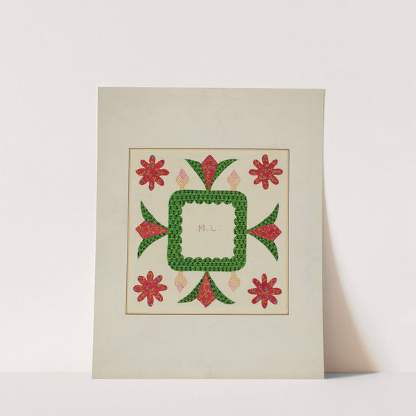 Pieced Autograph Quilt (1 Piece) by Cornelius Christoffels and Margaret Linsley