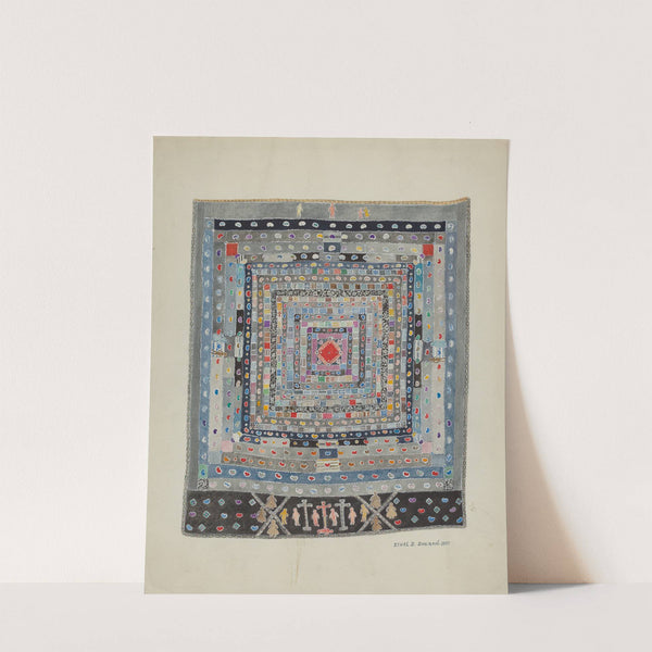 Pieced Bed Cover by Ethel Dougan