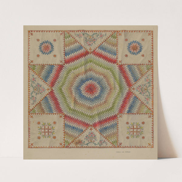 Pieced Quilt by Francis Law Durand