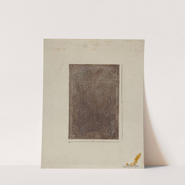 Pierced Metal Screen from Confessional by Geoffrey Holt