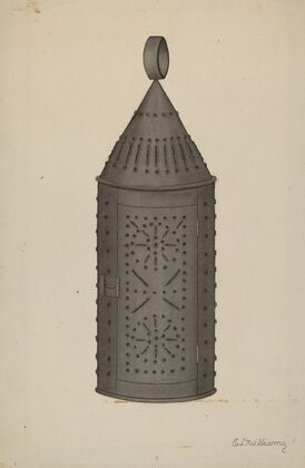 Pierced Tin Lantern