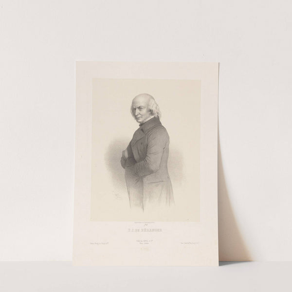 Pierre-Jean de Béranger. (1853) by Marie-Alexandre Alophe