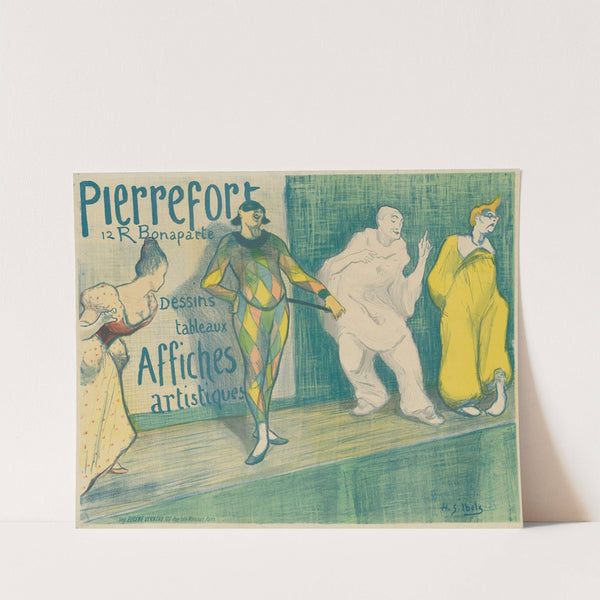Pierrefort. Dessins Tableaux Affiches Artistiques (1897) by Henri-Gabriel Ibels