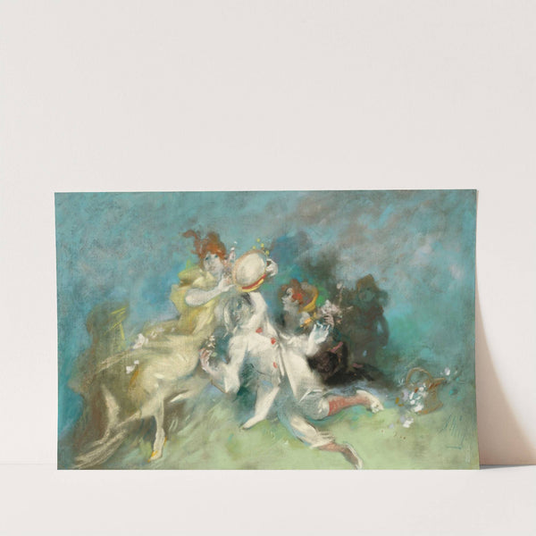 Pierrot and Columbine by Jules Chéret