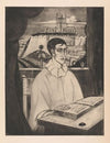 Pierrot die een boek leest (1921)
