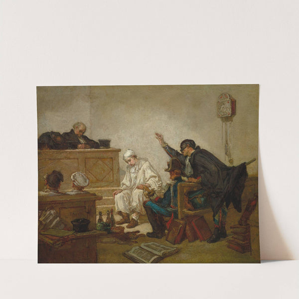 Pierrot in Criminal Court by Thomas Couture