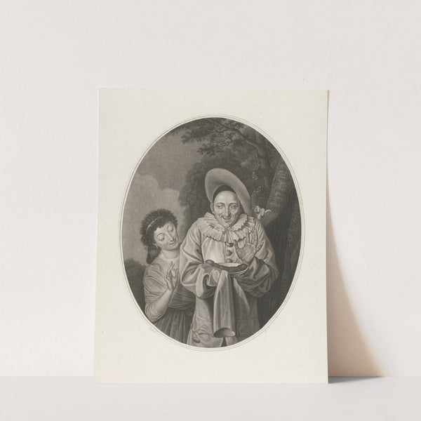 Pierrot with sausage (1774-1799) by Jacques Louis Copia