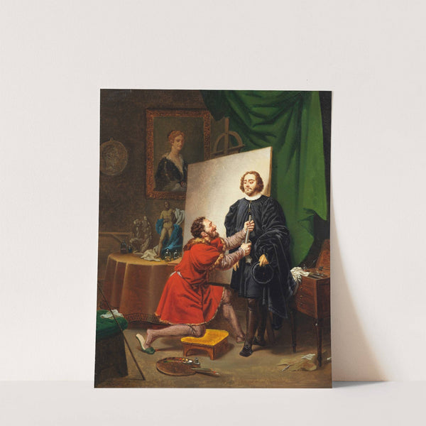 Pietro Aretino in the Studio of Tintoretto by Pierre-Nolasque Bergeret