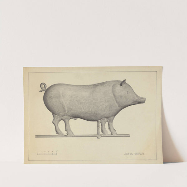 Pig Weather Vane by Salvatore Borrazzo