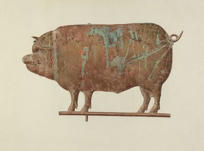Pig Weather Vane