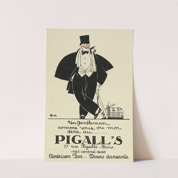Pigall’s; visitekaartje (1920) by Charles Martin