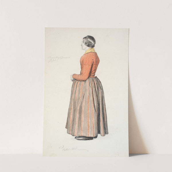 Pige i morgendragt by Christen Dalsgaard