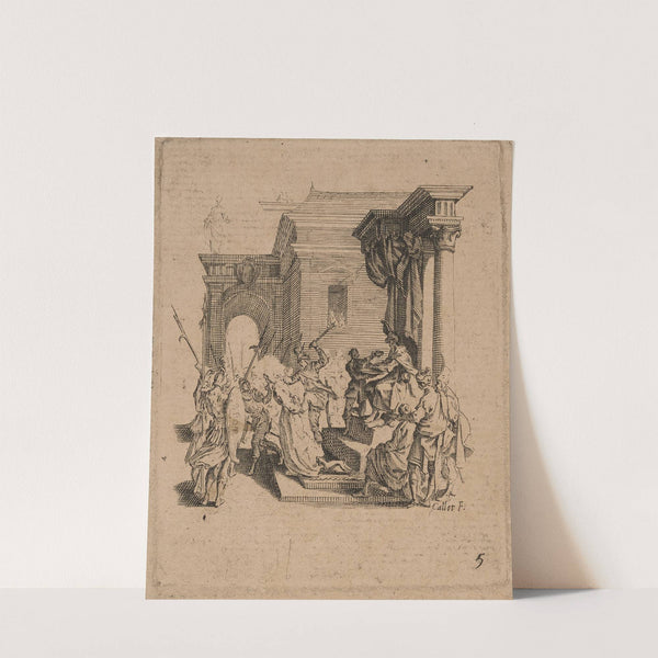 Pilate washing his hands by Jacques Callot