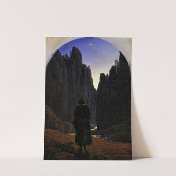 Pilgrim in a Rocky Valley by Carl Gustav Carus