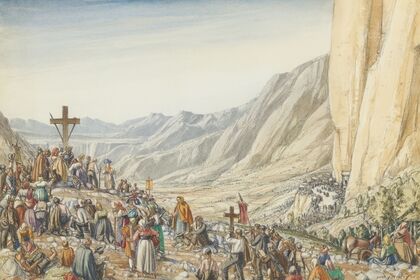 Pilgrimage of Santa Trinita, Vale Pietra Abruzzi (1900-35)