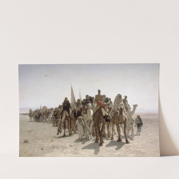 Pilgrims going to Mecca by Léon-Adolphe-Auguste Belly