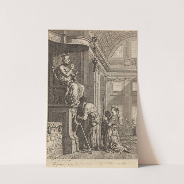 Pilgrims Paying Their Devotion in St. Peters at Rome by David Allan