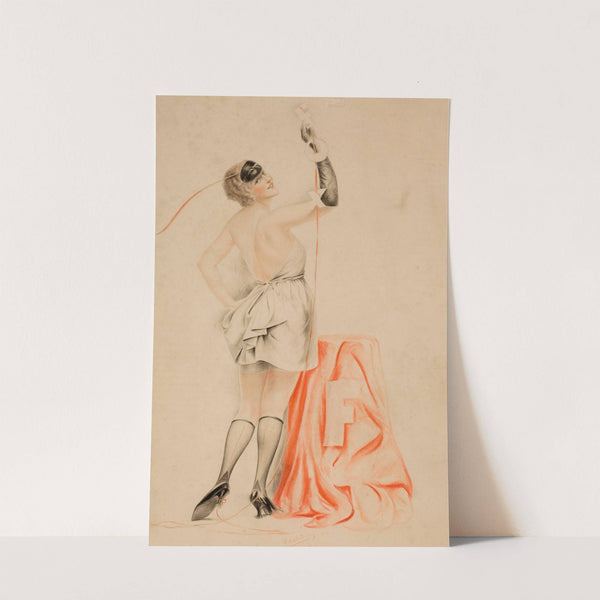 Pin Up in a Mask (circa 1925) by Charles Gates Sheldon