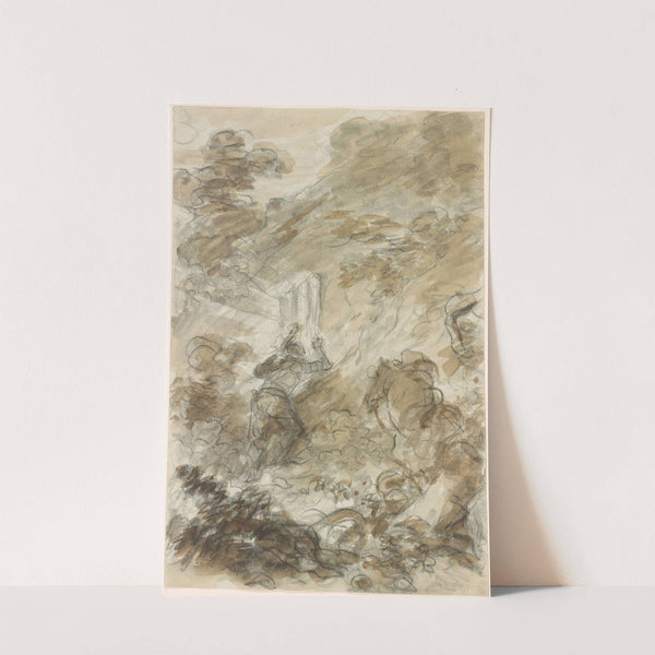 Pinabello Is Drawn to the Light from Merlin's Cave by Jean-Honoré Fragonard