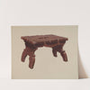Pine Footstool by Henry Moran