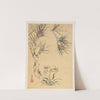 Pine Tree and Fungus by Tsubaki Chinzan