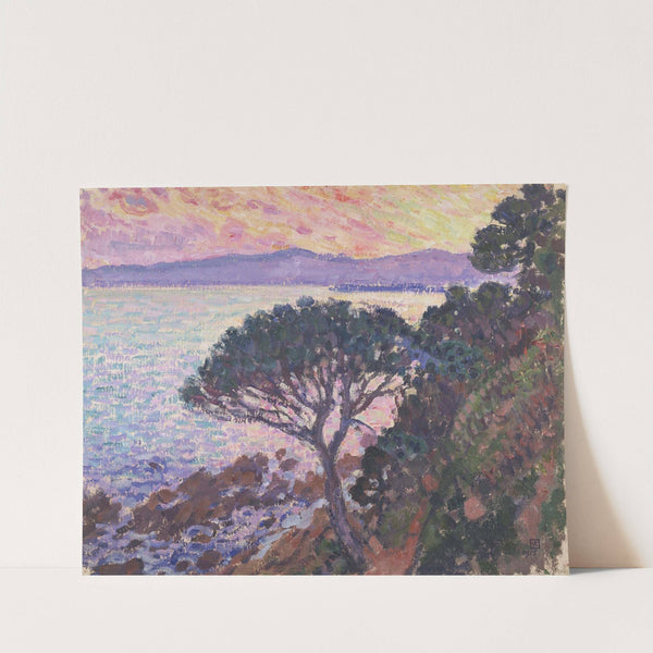 Pine-Tree near the Mediterranean Sea at Sunset (1915) by Theo van Rysselberghe