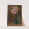 Pink Rose In A Green Vas by George Henry Hall