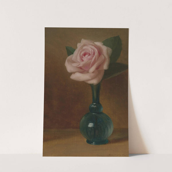 Pink Rose In A Green Vas by George Henry Hall