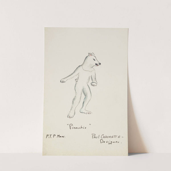 Pinocchio: Polar Bear. Polar bear suit (1934-1943) by Paul Cadorette