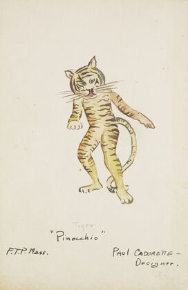 Pinocchio: Tiger. Yellow tiger costume (1934-1943)