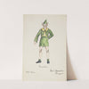 Pinocchio: Yellow shirt, green coat, green shorts, and green cap with velvet ears (1934-1943) by Paul Cadorette
