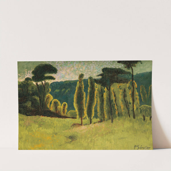 Pins Et Peupliers Dans Un Pré by Paul Sérusier