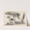 Pins et peupliers (1777-1825) by Jean Jacques Lequeu