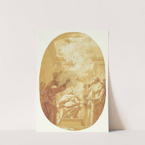 Pinse Helligånden udgydes over apostlene by Carlo Maratti