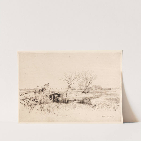 Pińsk Channel in Polesie I (1899) by Józef Pankiewicz