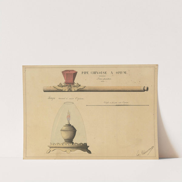 Pipe chinoise a opium (circa 1860) by E. Chourenoy
