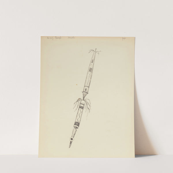 Pipe, illustration from The Song of Hiawatha (1889) by Frederic Remington