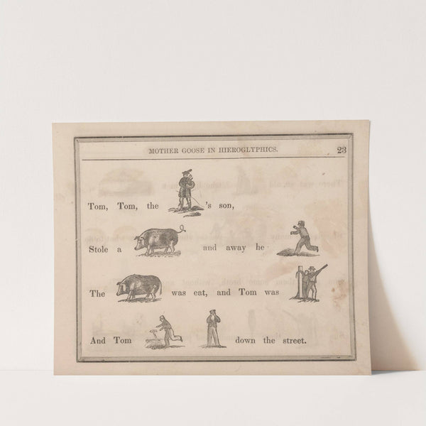 Piper, Pig, Run, Pig, Beat, Crying (1855) by Sherman & Co.