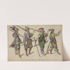 Piquier et arquebusiers Hollandais. 1608. Mousquetaire de France. 1647. by Raphaël Jacquemin