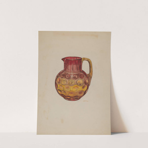Pitcher (Amberina) by Joseph Mitry